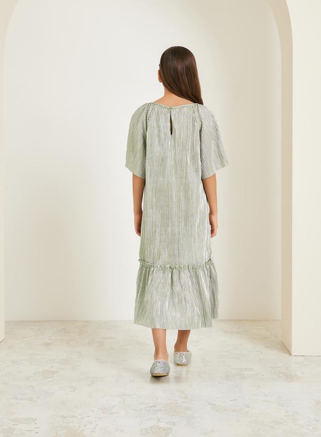 ستايلي فستان بليسيه بخصر منخفض - Image 3